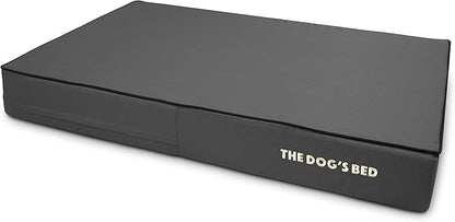 The Dog’s Bed Orthopedic Memory Foam Dog Bed, XL Grey & Black, Waterproof, Supportive Dog Bed with Replaceable Covers, Veterinary Approved