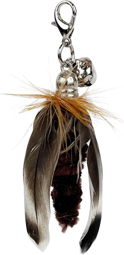 TTcat Feathe Cat Toy Attachments,3 Pcs Mini Insects Refills, Cat Toys Replacement Feathers for Cat Wand.