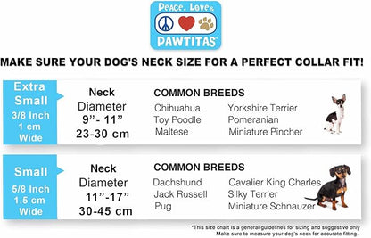 Pawtitas Reflective Dog Collar - Personalized Name & Phone Number, Adjustable for Small Dogs & Puppies - Black