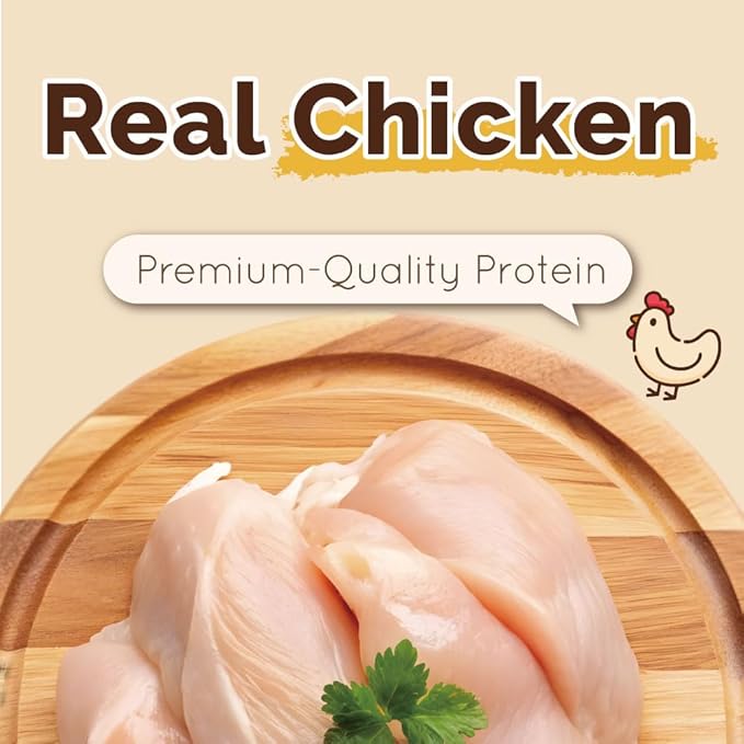 Gootoe Chicken Breast Wrapped Sticks 6oz, All Natural, Grain-Free, Low Fat, Premium Training Chews, Healthy & Easily Digestible