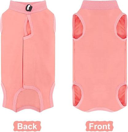 Coppthinktu Cat Recovery Suit for Abdominal Wounds or Skin Diseases, Cat Onesie for Cats After Surgery Female Kitten Recovery Suit, Breathable E-Collar Alternative After Spay Anti Licking