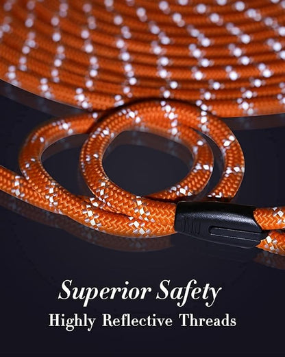 Long Rope Leash for Dog Training 10FT 16FT 30FT 50FT 100FT, Reflective Threads Check Cord Recall Training Dog Lead for Large Medium Small Dogs, Dog Tie-Out Cable for Playing, Camping, or Yard