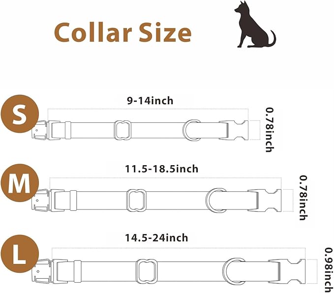 Silicone Dog Collar and Leash Set, Waterproof & Odor-Proof Puppy Collar for Small Dogs, Soft Flexible Leather-Look Dog Collars, Durable Thick Adjustable Pet Collar (Green, Medium (11.5-18.5 "Neck))