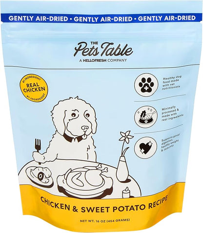 The Pets Table Mixed Grain Free and Grain Inclusive, Air Dried Dog Food 2 Pack - Beef & Berries + Chicken & Sweet Potato, 16 Ounce (Pack of 2)