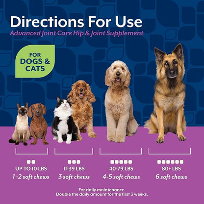 NaturVet ArthriSoothe-Gold Level 3 Advanced Joint Care for Dogs – Soft Chew Dog Supplement with Glucosamine, MSM, Chondroitin & Hyaluronic Acid – Wheat-Free Pet Supplements – 180 Ct.