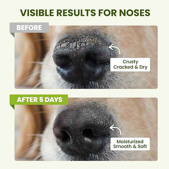 PawSono Lick-Safe Dog Paw & Nose Balm with Coconut Oil | Winter Snow, Road Salt & Cold Pavement Protector | All-Natural Moisturizer & Soother for Dry, Cracked Pads & Snout | Horse Hoof, Joint Care