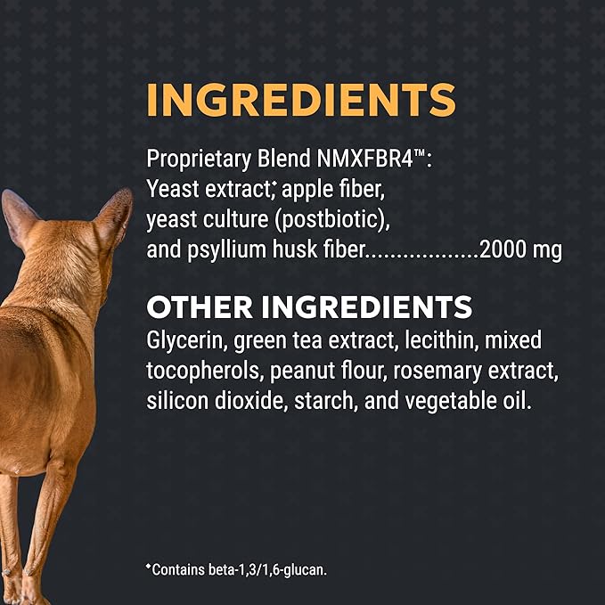 Nutramax Filaquin Anal Gland Supplement for Dogs, from The Same Company as Cosequin & Proviable, with Pre & Postbiotics and Psyllium Husk Fiber to Support Anal Gland Health, 90 Count Soft Chews