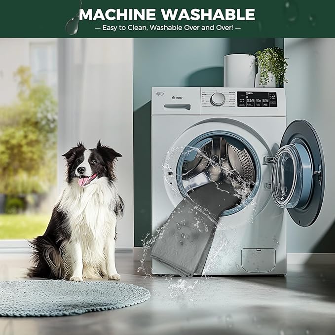 FXW Washable Pee Pads for Dogs, Leak-Proof & Non-Slip, Specifically Designed for FXW Rollick/Homeplus 32inch 6 Panels Dog Playpen, 35" Hexagon, Gray, 1 Pack