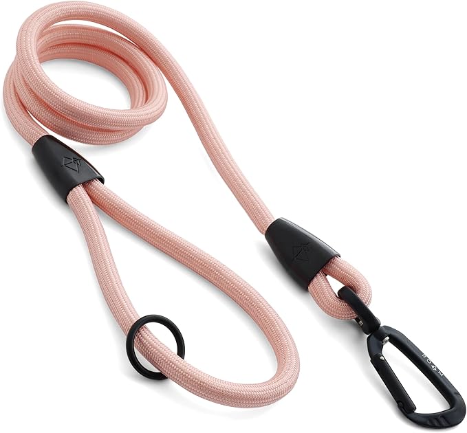 MADE TO ROAM Premium Everyday Leash - Ultra Soft Dog Leash with Aviation Aluminum Carabiner for Small, Medium, Large Dogs - Carolina Blooms, 6ft (Metal Clamps)