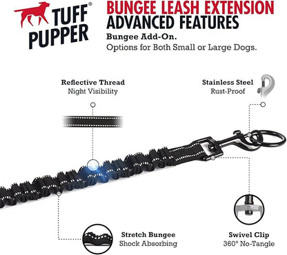 Add-On Accessory Large Size Bungee Leash Extension | Extends Hands Free Leashes by Two Feet | Requires Purchase of Hands Free Bungee Leash for Large Dogs Sold Separately