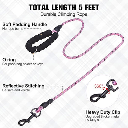 BEAUTYZOO Small Dog Harness and Leash Set, Step in No Choke No Pull Soft Mesh Dog Harnesses Reflective for Small Medium Puppy Dogs and Cats, Plaid Dog Vest Harness for S M Pets, Light Pink XXS