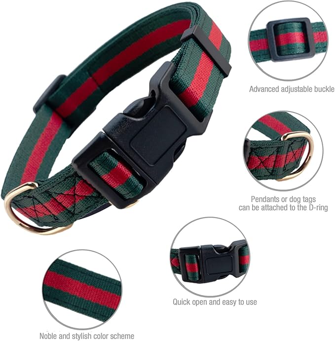 Nobility and Elegant Dog Collar, Comfortable and Durable Pet Collars,Luxury Dog Collars Packing Gift for Puppy Small Dogs