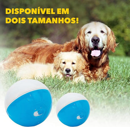 amicus Mini- Treat Dispensing Pets Toys Crazy Ball - PetsTreat Ball, Interactive Dog Feeder, Enrichment Toy for Pets Treat Dispensing, Interactive Pets Toys - Adjustable - Blue&White, 100g/3.5 oz