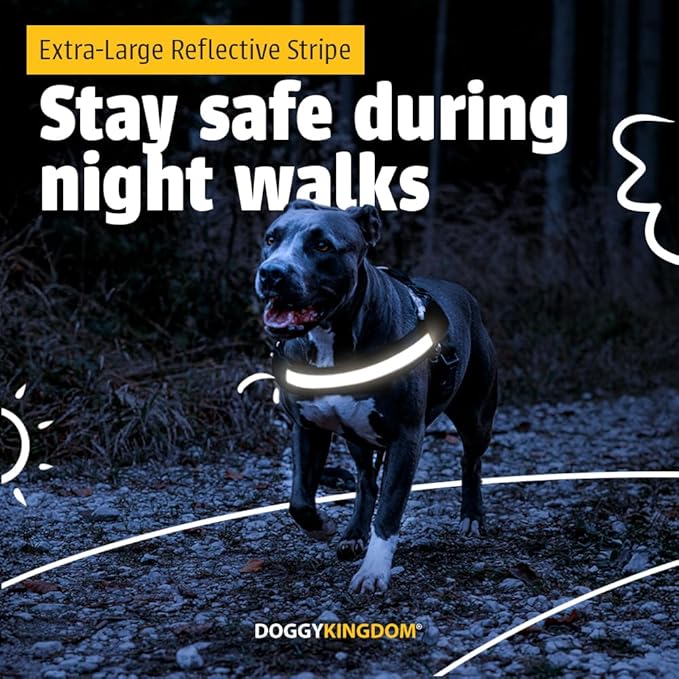 DOGGYKINGDOM Non Pull Dog Harness with Patch Panels and Handle, Adjustable, Reflective, No Choke, Heavy Duty Easy On Service Dog Vest Harnesses for Medium Large Small Sized Dogs - Camouflage Pink, 2XL