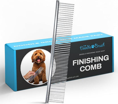 The Doodle Brush Dog Combs for Grooming Matting, Finishing Metal Comb For Dogs, Large Stainless Steel Doodle Dog Grooming Combs, Tackles Mat & Tangles for Poodles, Labradoodle, Cockapoo Pet Comb