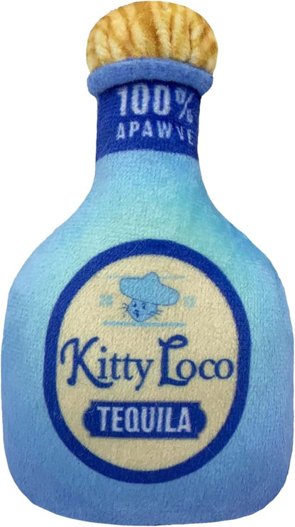 Huxley & Kent Plush Cat Toy - Interactive Catnip Toy for Cats & Kittens - Soft Kitty Toy with Crinkle & Catnip - Fun Indoor Play Toy - Kitty Loco Tequila