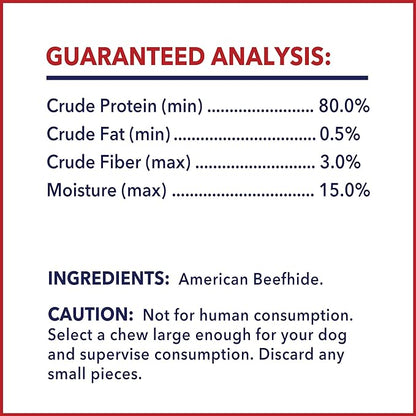 Pet Factory American Beefhide 5" Chip Rolls Dog Chew Treats - Natural Flavor, 50 Count/2 Pack