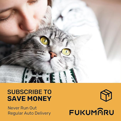 FUKUMARU Tofu Cat Litter, 32lb Fast Clumping & Superior Odor Control, 100% Natural with Bean Dregs & Corn Starch, Dust-Free, Flushable, Low Tracking, Ultra Absorbent, Lightweight, 8lb x 4 Bags