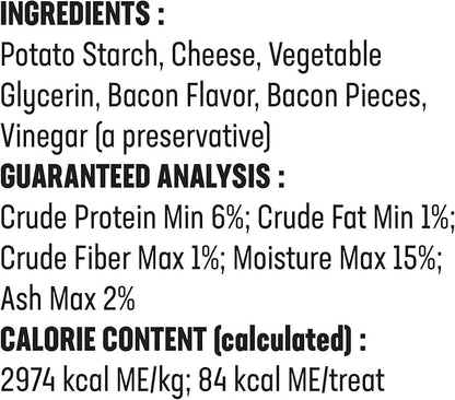 Himalayan Dog Chew Churro Yak Cheese Dog Chews, 100% Natural, Long Lasting, Gluten Free, Healthy & Safe Dog Treats, Lactose & Grain Free, Protein Rich, For All Breeds, Soft, Real Bacon Flavor, 4 Pack