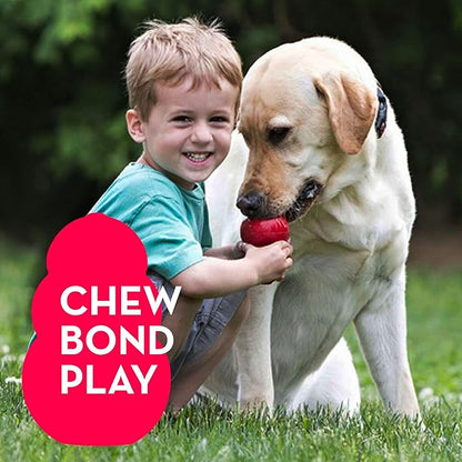 KONG Classic Stuffable Dog Toy - Fetch & Chew Toy for Dogs - Treat-Filling Capabilities & Erratic Bounce for Extended Play Time - Durable Natural Rubber Material - for Medium Dogs (Pack of 2)