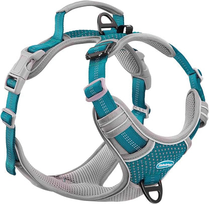 ThinkPet No Pull Harness Breathable Sport Vest with Handle-Dog Harnesses Reflective Adjustable for Medium Large Dogs