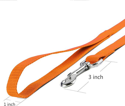 10ft Orange Dog Leashes Long Line Training Puppy Leash,for Large,Medium and Small Dogs,Long Pet Lead,for Training,Backyard,Camping,or Play,Great for Parks and Fetch (10FT, Orange)