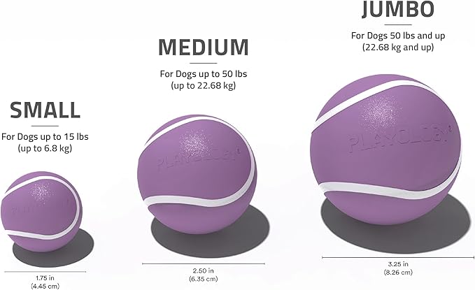 Playology Dog Toys | Squeaky Chew Ball - Bouncy Durable Floating Fetch Ball for Dogs | Jumbo Bacon Scented Toy - Easy to Clean and Made from Non Toxic Materials