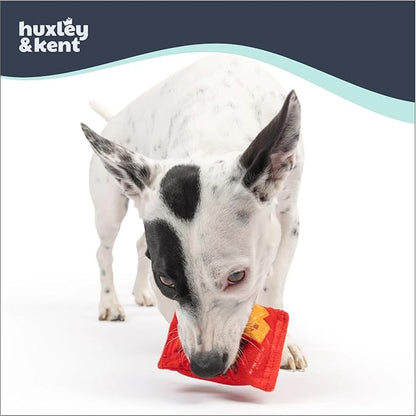 Huxley & Kent Funny Dog Toy w/Squeaker – Power Plush Squeaky Dog Toys for Small Dogs – Durable Small Stuffed Animal for Indoor Play & Fetch - Tiny Tuff Sneez-It