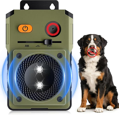 DJNFGQ Anti Barking Device for Dogs, Rechargeable Ultrasonic Dog Control Devices, Auto Bark Deterrent Devices with 3 Modes,33FT Silencer Sonic Barking Deterrent Indoor/Outdoor Safe for Dog & People