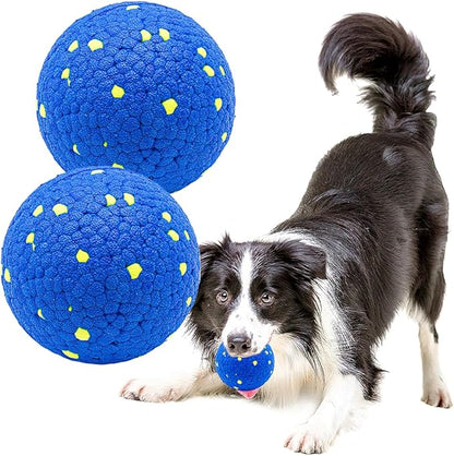 LIEVUIKEN Dog Balls Toys for Aggressive Chewers, Indestructible Durable Bouncy Floating Balls for Dogs to Fetch, Durable Solid Rubber Ball for Training Dog(2 Pack)