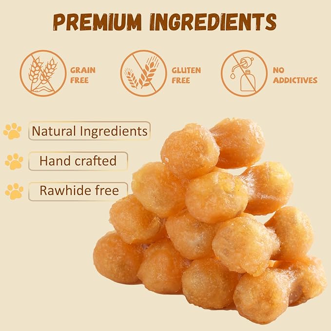 Pawmate Dog Treats Chicken Wrapped Peanut Butter Bones 2.5'', Easily Digestable Dog Chews Rawhide Free Grain Free, Chewy Training Treats Snacks for Small Medium Large Dogs, 10.6 oz