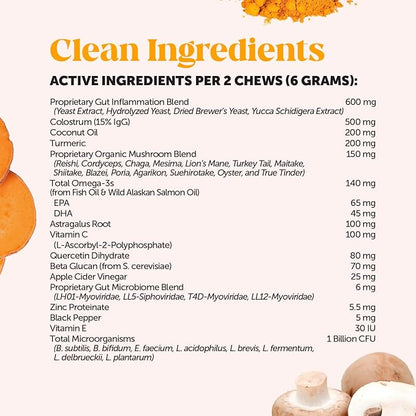 Dog Allergy + Itch Relief Max Strength Chews – Probiotic Supplement for Dogs with Colostrum, Omega Fatty Acids – Supports Seasonal Allergy Relief, Healthy Skin, Coat & Immune System (Chicken, 90ct)