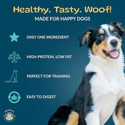 TREATOPIA Beef Lung Nuggies Dog Treats – Single Ingredient, High Protein, Low Odor, Natural Crunchy Training Treats for Dogs – USA Sourced, Grain-Free, All-Natural (4 lb Bag)