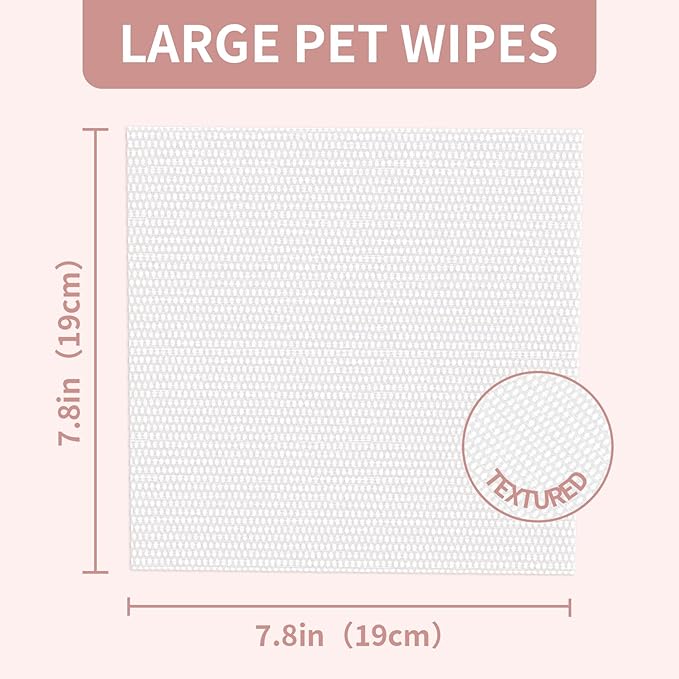IMMHABI 400 PCS Pet Wipes for Paws and Butt Hypoallergenic Pets Cleansing & Deodorizing Anal Gland Hygienic Puppy Wipes for Dogs Face and Body Wipes Cleaning Fur Doggie Wipes Doggy Wipes (Coconut Oil)