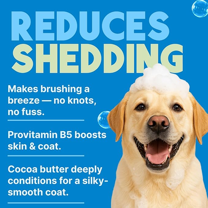TropiClean Deshedding Cat & Dog Conditioner, Puppy & Kitten Safe, Reduces & Softens Coat, Lime & Coconut Scent, Made in the USA, 1 gallon