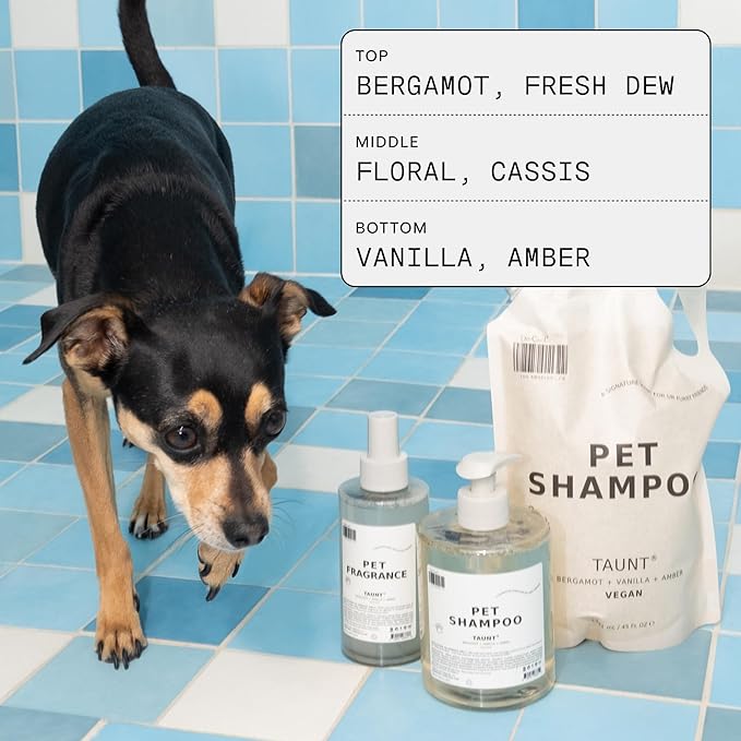 DedCool Pet Shampoo Refill | 01 Taunt Scent | Hypoallergenic, Tear-Free Dog & Cat Wash for Sensitive Skin, Dryness & Itch Relief | Vegan, Non-Toxic, Deodorizing Cleanser | 45oz