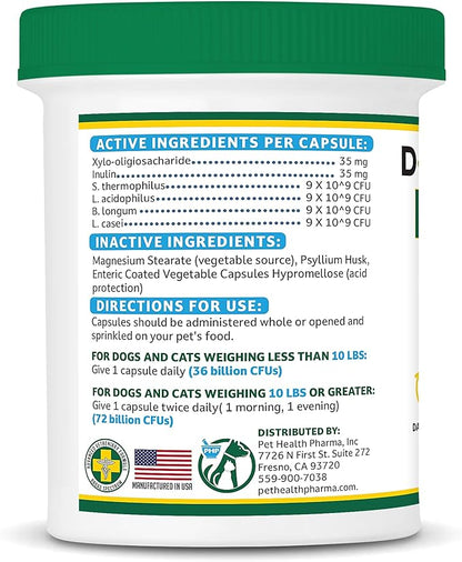 NEPHROMAX™ Synbiotic Capsules Dogs Cats (240 Caps)- Kidney Support Supplement for Cats & Dogs, Probiotics & Prebiotics for Digestive Health, Small & Easy-to-Swallow Capsules Made in The USA