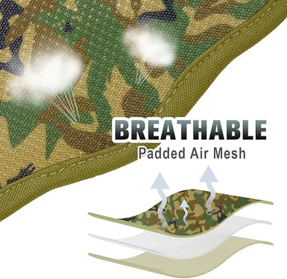 BARKBAY No Pull Dog Harness Large Reflective Dog Harness with Front Clip and Easy Control Handle for Walking Training Running with ID tag Pocket(Camo,XS)