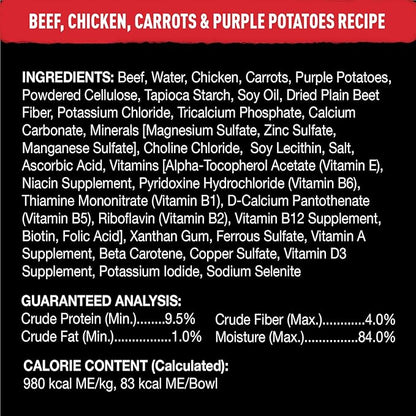 Cesar Wholesome Bowls Adult Wet Dog Food, Variety Pack, Wet Food for Dogs, 3 Oz. Bowls, 22 Count