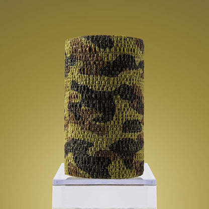 PowerFlex Equine – Extra Strong Self-Adhering Bandage Wrap – Wound Care, Compression & Support Bandage for Horses, Cows & Dogs – Woodland Camo, 4 inch, 4 Rolls (Resealable Case)