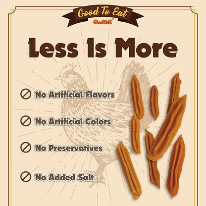 Gootoe Dog Treats, Chicken Jerky for Dogs - Premium Dog Training Treats; High-Protein, Gluten-Free, Hypoallergenic, Grain-Free, Chicken Sticks (Mini), 1.5 lb