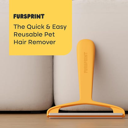 Pro Pet Hair Removal Tool – Dog & Cat Hair Scraper for Carpet, Couch, and Car – Reusable Carpet Hair Removal Tool & Fur Scraper for Upholstery, Rugs, Furniture, and Car Interiors