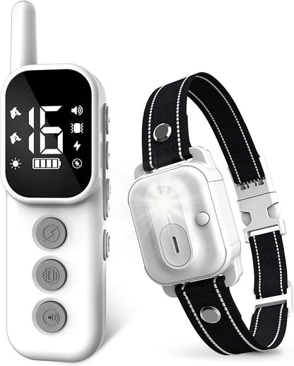 Wissilor Dog Training Collar,Dog Shock Collar with Remote Control, 3300FT and 4 Training Modes Beep,Vibration,Safe Shock,LED Light,IPX7 Waterproof Rechargeable E-Collar for All Breeds (8-150 lbs)