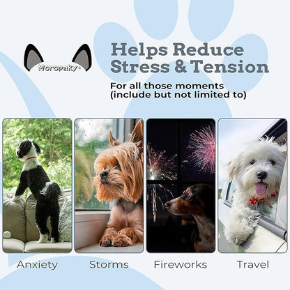 Moropaky Heartbeat Puppy Toys Dog Heartbeat Toy for Anxiety Relief Calming Aid, Heartbeat Stuffed Animal for Puppy Dog Comfort Sleep Aid Crate Training, Puppy Essentials, Dark Gray