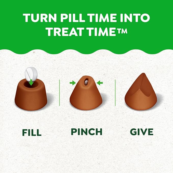 Greenies Pill Pockets for Dogs, Small Size Soft Dog Treats, Cheese Flavor, (6) 3.2 oz. Pouches