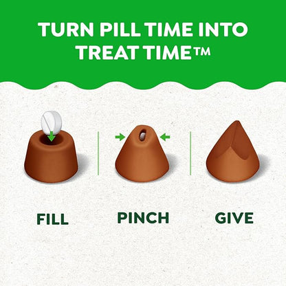 Greenies Pill Pockets for Dogs, Small Size Soft Dog Treats, Cheese Flavor, (6) 3.2 oz. Pouches