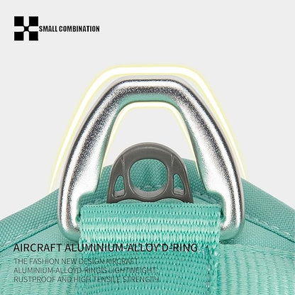 Adjustable Dog Harness with Handle, Padded Comfort,Small, Medium and Large Dogs (Aqua Green, XL)