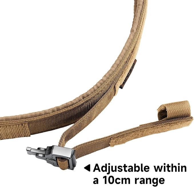 EXCELLENT ELITE SPANKER Tactical Dog Collar Nylon Adjustable Training Collar Military Dog Collar Heavy Duty Metal Buckle with Control Handle for Medium and Large Dogs with Patches(COB-M)