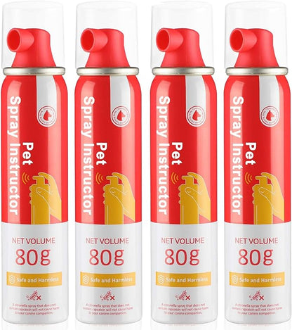KDSZJDV Corrector Spray Dog Trainer, 80ml 4 Pack Corrector Spray for Dogs to Stops Barking, Food Stealing, Dog Fights, Attacks & Unwanted Dog Behaviour, Safe