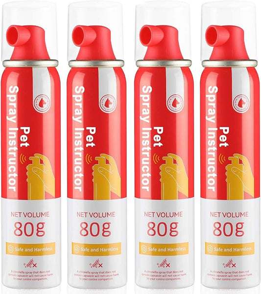 KDSZJDV Corrector Spray Dog Trainer, 80ml 4 Pack Corrector Spray for Dogs to Stops Barking, Food Stealing, Dog Fights, Attacks & Unwanted Dog Behaviour, Safe
